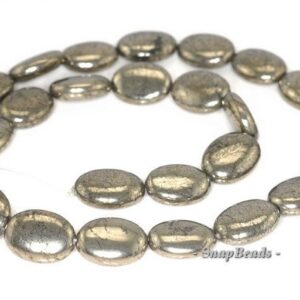 16x12mm Palazzo Iron Pyrite Gemstone Flat Oval 16x12mm Loose Beads 7.5 inch Half Strand (90144998-418) 16x12mm Palazzo Iron Pyrite Gemstone Flat Oval 16x12mm Loose Beads 7.5 inch Half Strand (90144998-418)