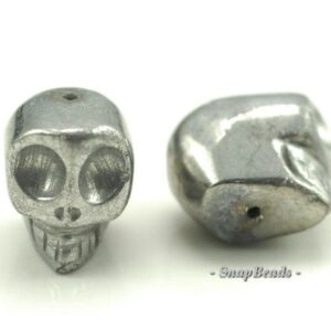 16x13mm Silver Pyrite Gemstone Skull Head 16x13mm Loose Beads 5 Beads (90187035-96) 16x13mm Silver Pyrite Gemstone Skull Head 16x13mm Loose Beads 5 Beads (90187035-96)