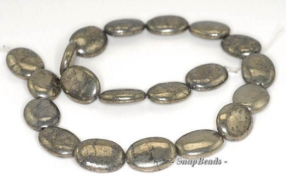 20x15mm Palazzo Iron Pyrite Gemstone Oval 20x15mm Loose Beads 15.5 Inch Full Strand Lot 1,2,6,12 And 20 (90144891-415) 20x15mm Palazzo Iron Pyrite Gemstone Oval 20x15mm Loose Beads 15.5 Inch Full Strand Lot 1,2,6,12 And 20 (90144891-415)