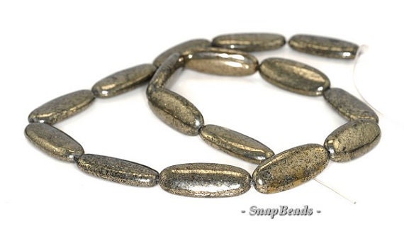 25x10mm Palazzo Iron Pyrite Gemstone Tube Oval 25x10mm Loose Beads 15.5 Inch Full Strand Lot 1,2,6,12 And 20 (90144922-417) 25x10mm Palazzo Iron Pyrite Gemstone Tube Oval 25x10mm Loose Beads 15.5 Inch Full Strand Lot 1,2,6,12 And 20 (90144922-417)