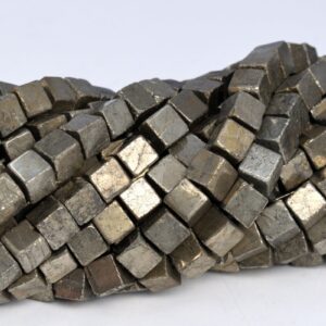 6x6MM Copper Pyrite Beads Cube Grade AAA Natural Gemstone Full Strand Loose Beads 15" BULK LOT 1,3,5,10 and 50 (104531-1232) 6x6MM Copper Pyrite Beads Cube Grade AAA Natural Gemstone Full Strand Loose Beads 15" BULK LOT 1,3,5,10 and 50 (104531-1232)