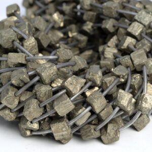 8-10MM Copper Pyrite Beads Hexagon Cube Grade AAA Natural Gemstone Half Strand Loose Beads 7.5" BULK LOT 1,3,5,10 and 50 (104530h-1232) 8-10MM Copper Pyrite Beads Hexagon Cube Grade AAA Natural Gemstone Half Strand Loose Beads 7.5" BULK LOT 1,3,5,10 and 50 (104530h-1232)