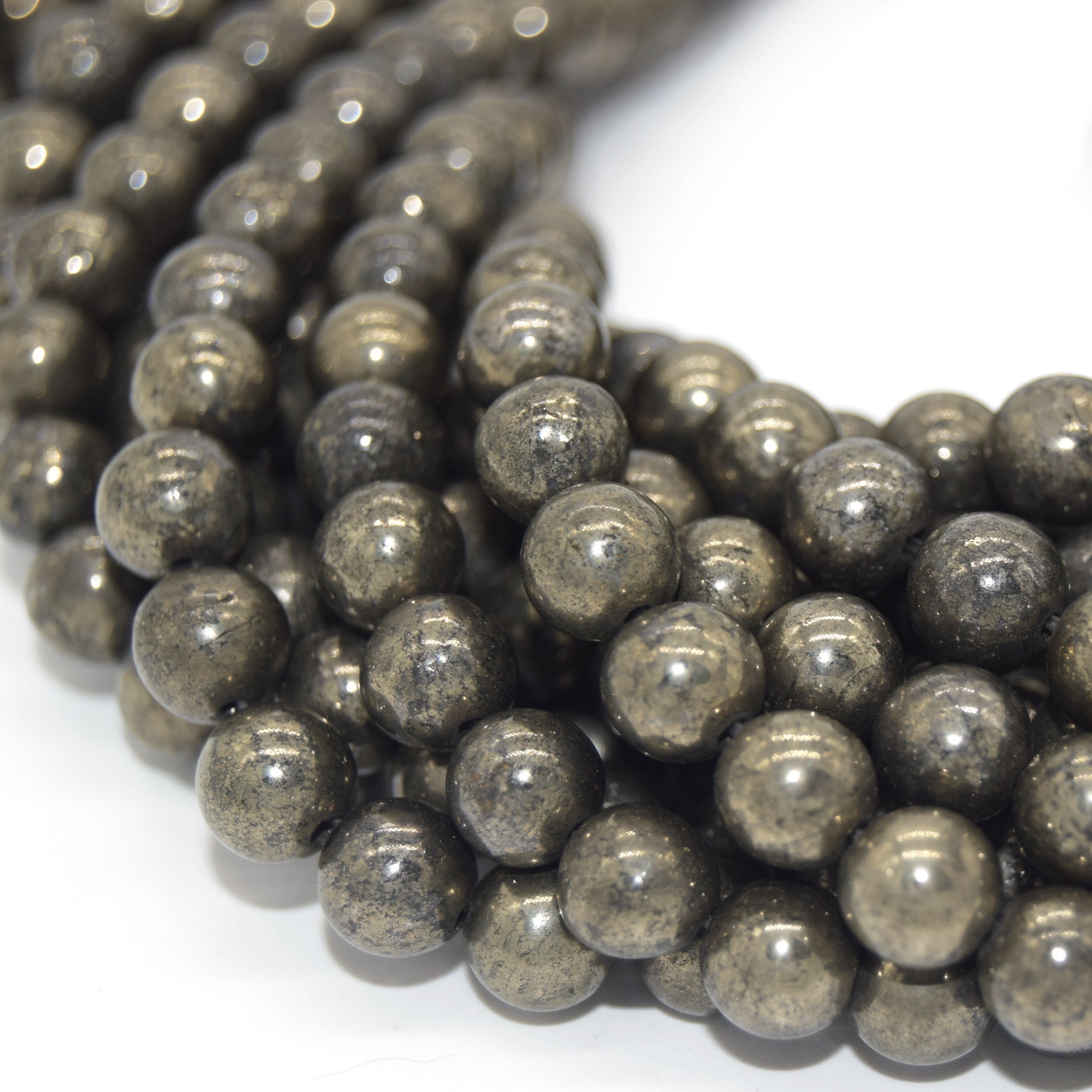 Pyrite Beads For Jewelry Making