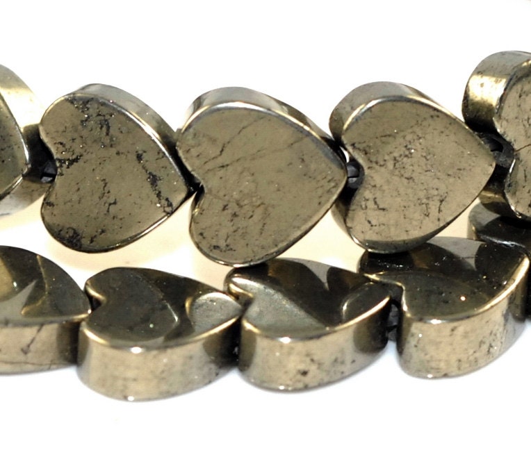 Love 8mm Palazzo Pyrite Gemstones, Love Heart 8x8mm Loose Beads 16 Inch Full Strand (90107067-107) Love 8mm Palazzo Pyrite Gemstones, Love Heart 8x8mm Loose Beads 16 Inch Full Strand (90107067-107)