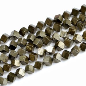 Natural Square Iron Pyrite Beads,iron Pyrite Diamond Square Beads Wholesale Supply,one Strand 15" Natural Square Iron Pyrite Beads,iron Pyrite Diamond Square Beads Wholesale Supply,one Strand 15"
