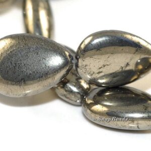 Palazzo Iron Pyrite Gemstones Pear Teardrop 14x10mm Loose Beads 15.5 Inch Full Strand (90107065-107) Palazzo Iron Pyrite Gemstones Pear Teardrop 14x10mm Loose Beads 15.5 Inch Full Strand (90107065-107)