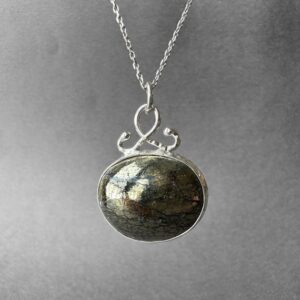 Copper Pyrite Silver Necklace, Peruvian Chalcopyrite Peacock Ore Necklace, Natural Pyrite Silver Pendant, Special Piece, Completely Handmade Copper Pyrite Silver Necklace, Peruvian Chalcopyrite Peacock Ore Necklace, Natural Pyrite Silver Pendant, Special Piece, Completely Handmade