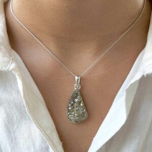 Pyrite Druzy Pendant / 925 Sterling Silver / Healing Gemstone / Gifts for her / Fancy Rough / Pyrite Jewelry / Statement Pendant PYR-P-8. Pyrite Druzy Pendant / 925 Sterling Silver / Healing Gemstone / Gifts for her / Fancy Rough / Pyrite Jewelry / Statement Pendant PYR-P-8.
