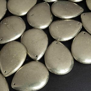 Genuine Natural Copper Pyrite Pendant-teardrop Shape Pyrite Top Drilled Cabochon Gemstone Pendant Genuine Natural Copper Pyrite Pendant-teardrop Shape Pyrite Top Drilled Cabochon Gemstone Pendant