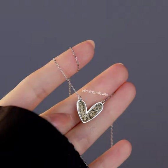 Pyrite Sterling Silver Pendant Necklace: Handmade Money Amulet