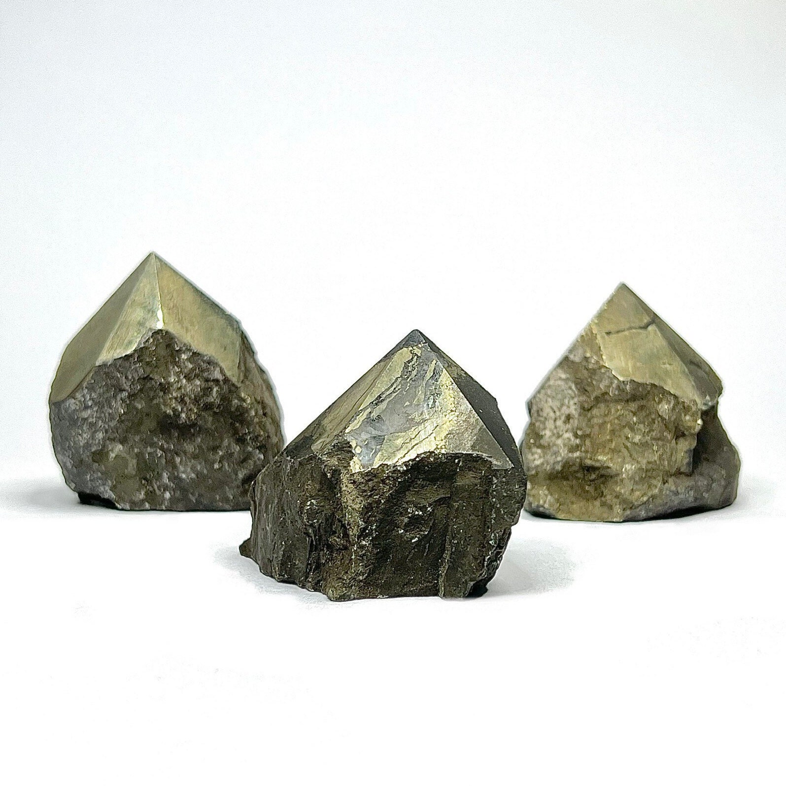 Pyrite Crystal Points - Mini