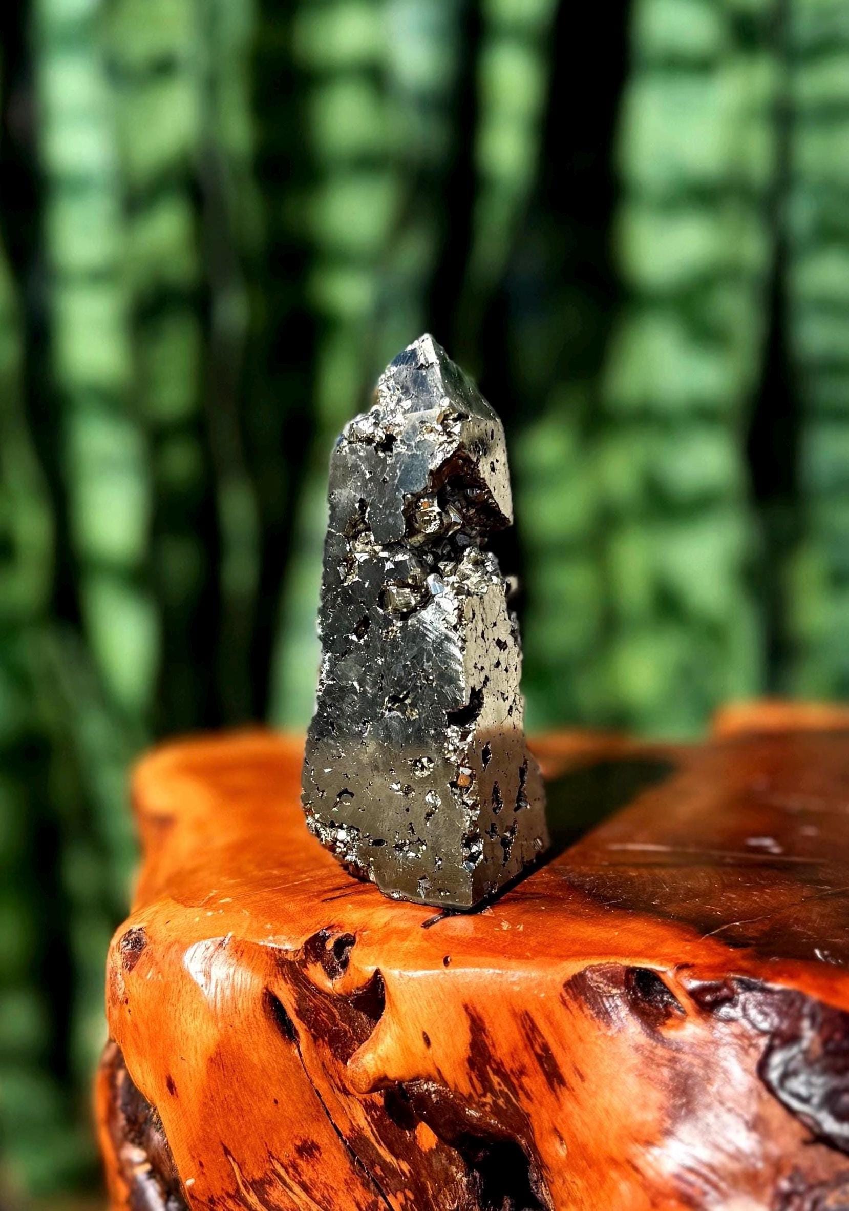 Pyrite Crystal Tower - For Manifesting Prosperity & Abundance Pyrite Crystal Tower - For Manifesting Prosperity & Abundance