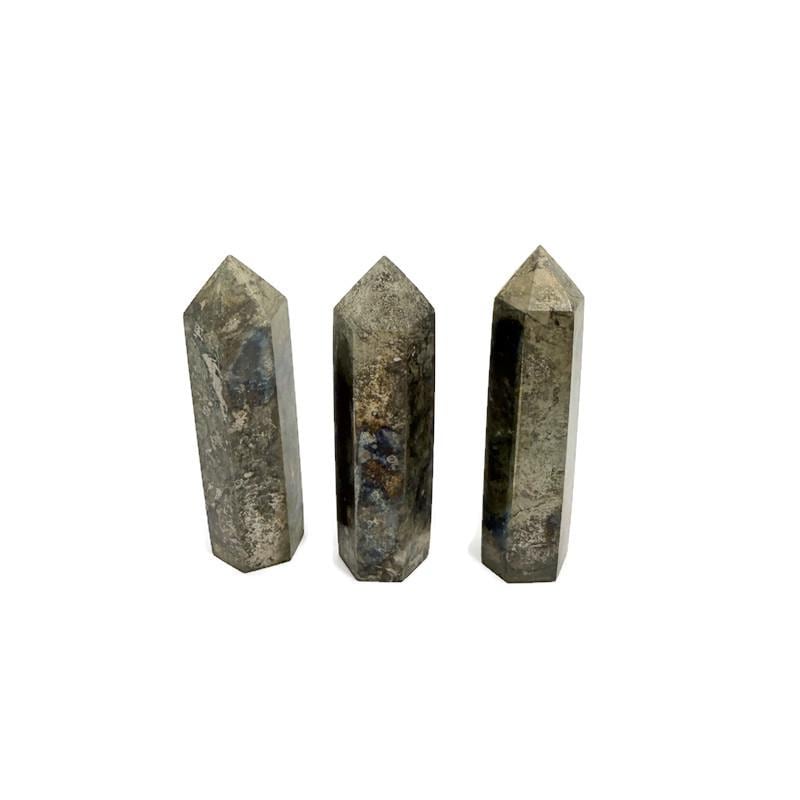 Pyrite Obelisk Tower - Natural Fool’s Gold Crystal - Wealth & Protection Stone - Tw1161