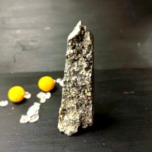 Peruvian Golden Pyrite Obelisk | Raw & Polished Solar Plexus Stone