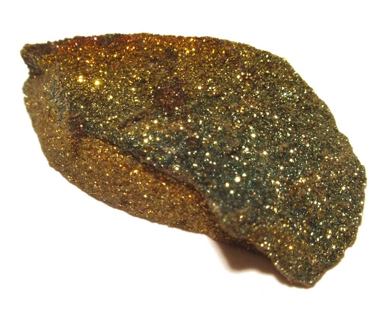 15.5 Carats Rainbow Pyrite Druzy Natural Chunk Specimen - Metalic - Fools Gold - Vintage Gemstone Collector Specimen - Tms