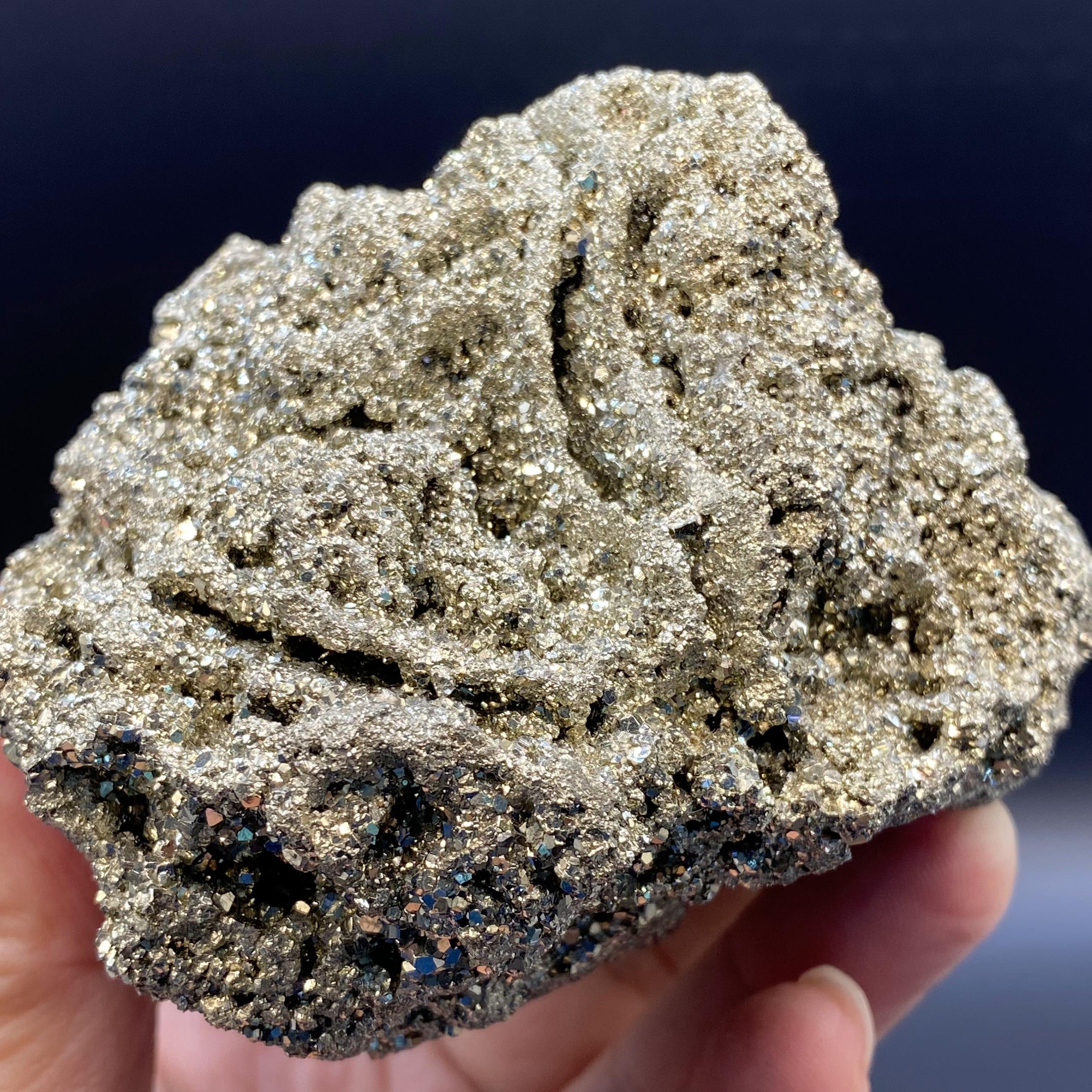2.82lb Nautral Pyrite Mineral Specimen,top Quality Stunning Big Rough Pyrite Cluster,chakra Stone,wicca Healing,fool's Gold,glittering Gift