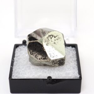 Pyrite Crystal: Lelatema Mtns, Tanzania specimen perky box thumbnail stone Pyrite Crystal: Lelatema Mtns, Tanzania specimen perky box thumbnail stone
