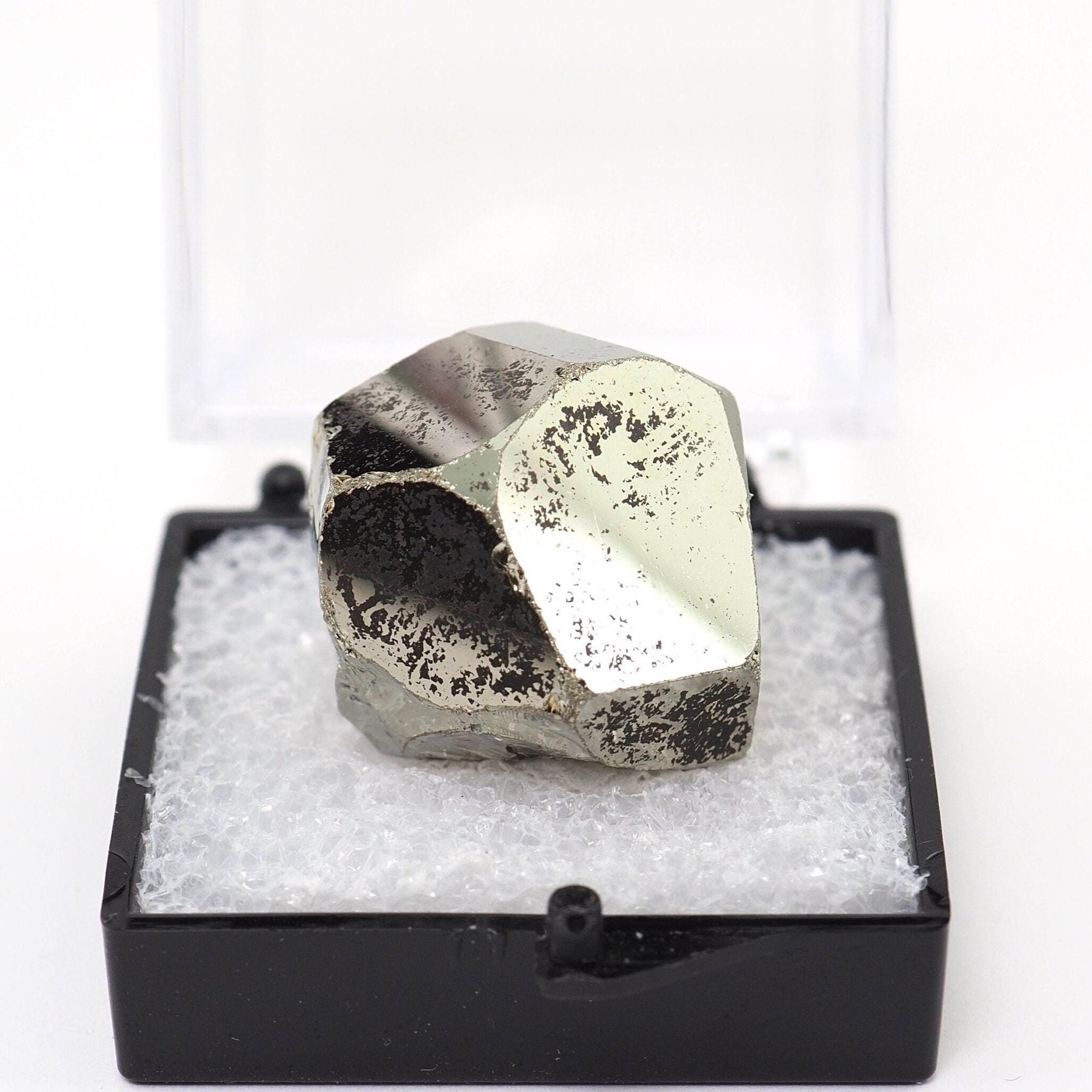 Pyrite Crystal: Lelatema Mtns, Tanzania Specimen Perky Box Thumbnail Stone