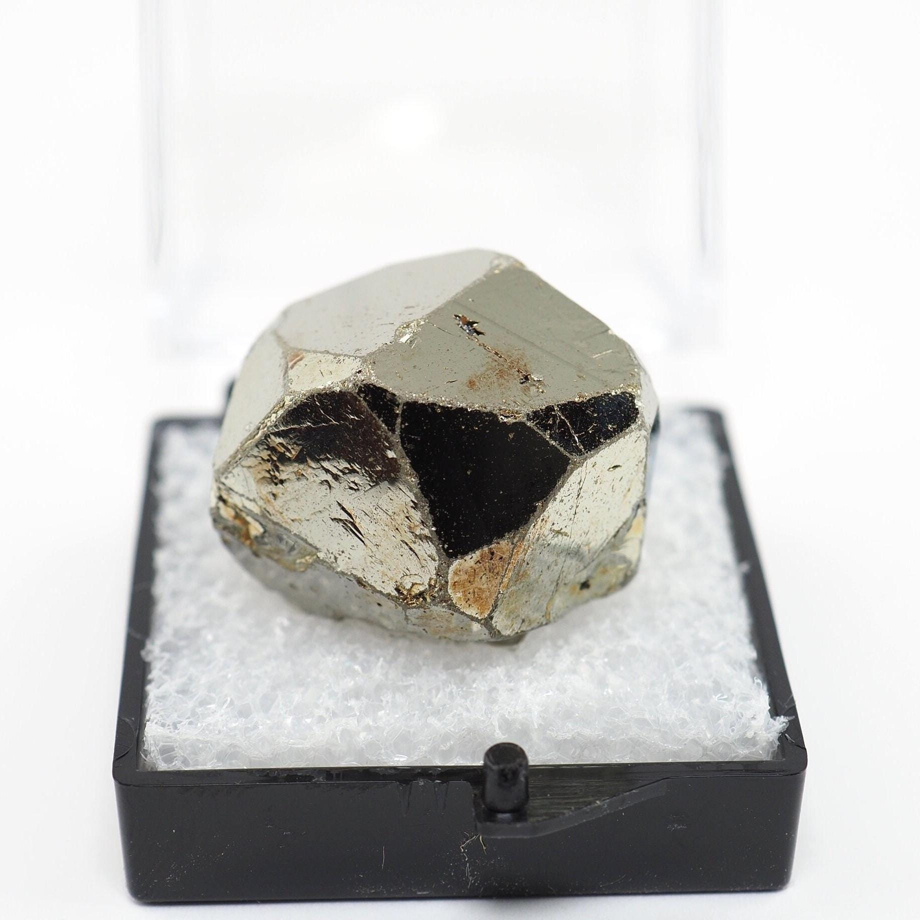 Pyrite Crystal Tanzania Perky Box Thubmnail Mineral Specimen