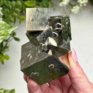 Cubic Pyrite | 364g | - #1 (raw Gold Crystal Specimen, Solar Plexus Chakra, Healing Stone, Confidence) Cubic Pyrite | 364g | - #1 (raw Gold Crystal Specimen, Solar Plexus Chakra, Healing Stone, Confidence)