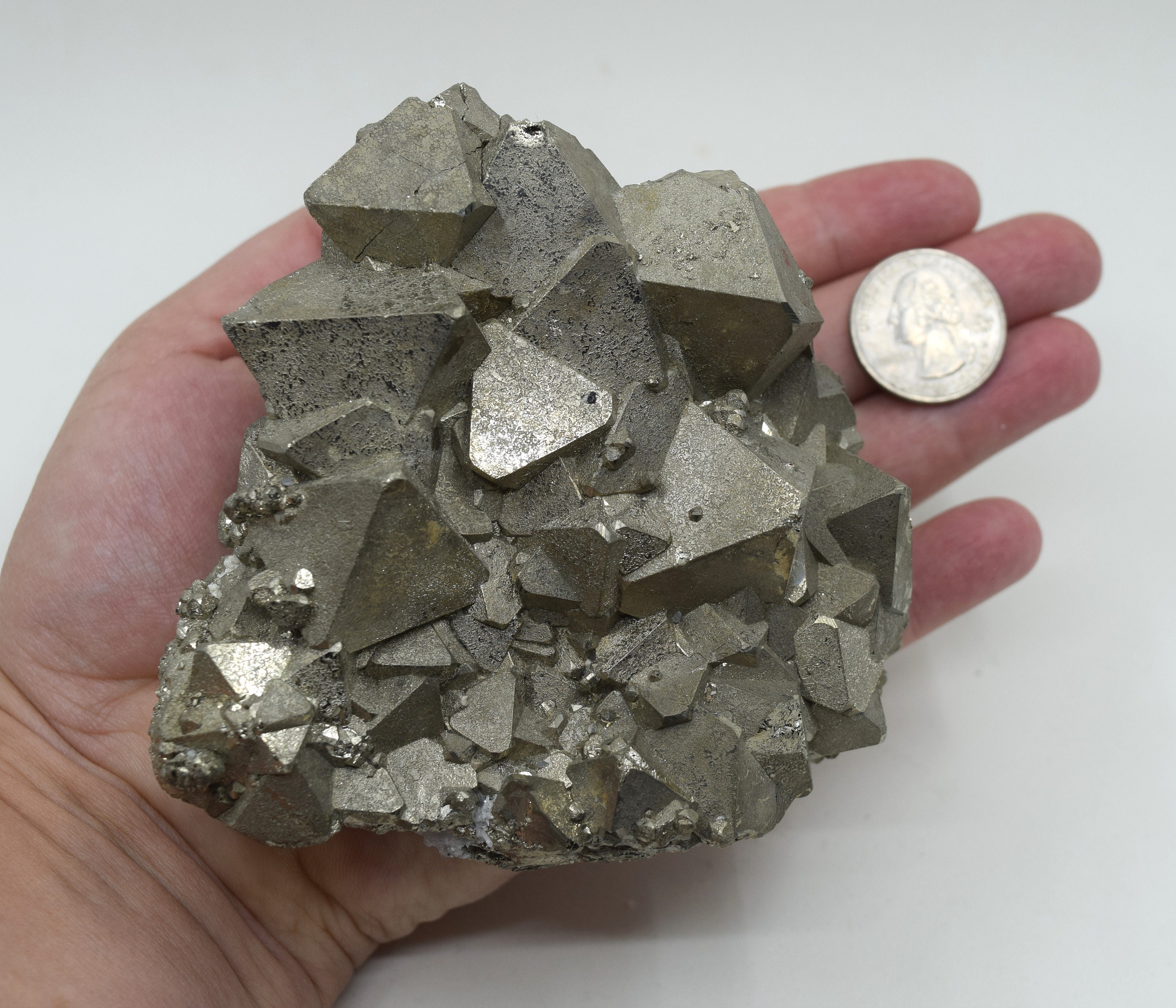 Large Octahedral Pyrite Cluster