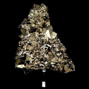 Octahedral Pyrite Crystal, Large 5.3 Lb Golden Specimen With Pyramidal Formations Octahedral Pyrite Crystal, Large 5.3 Lb Golden Specimen With Pyramidal Formations