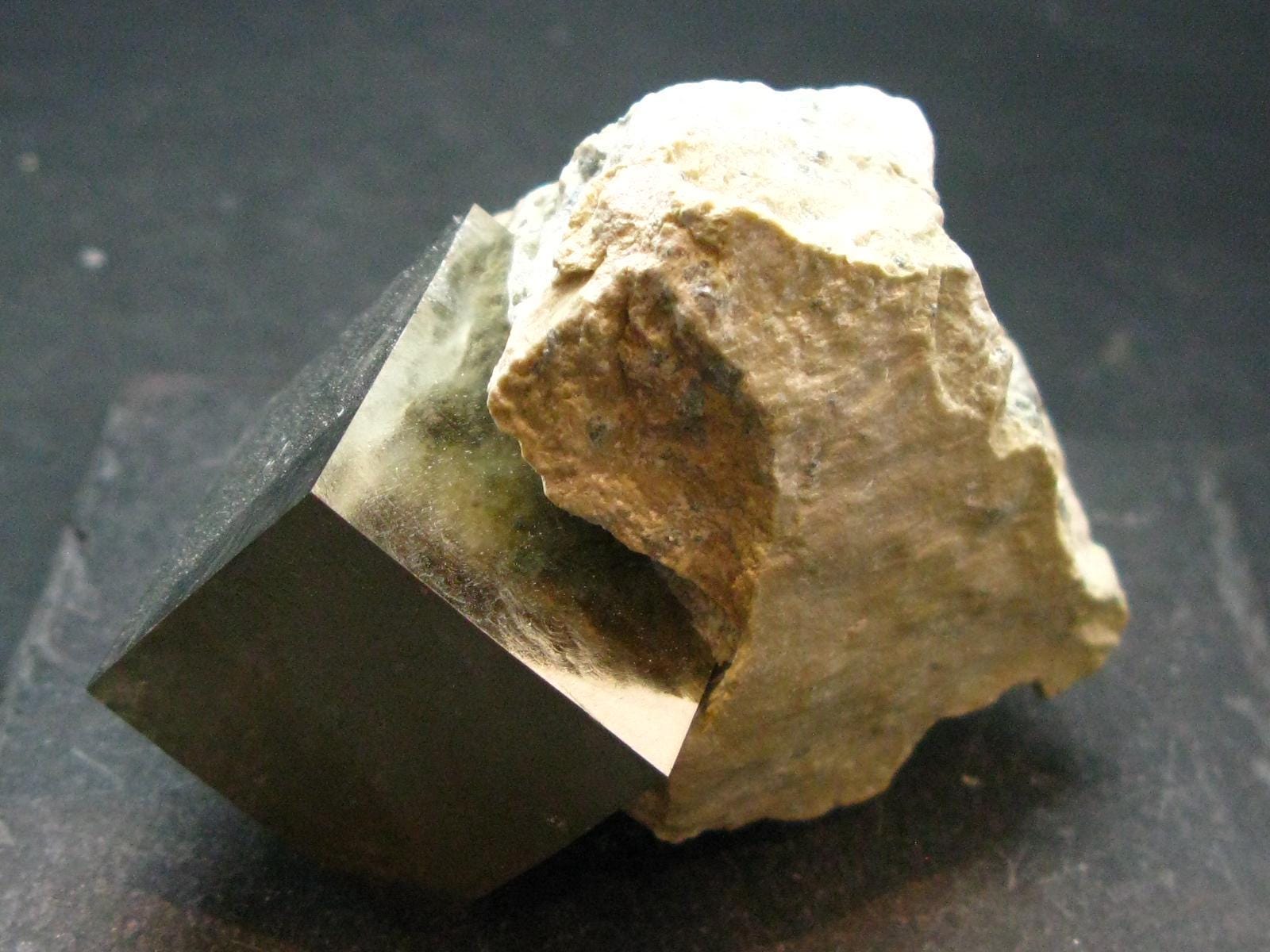 Perfect Pyrite Cube Cluster From Spain - 2.4"