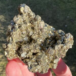 Peruvian Pyrite Cluster: Cubic Fools Gold Crystal For Abundance (2.4") #2 Peruvian Pyrite Cluster: Cubic Fools Gold Crystal For Abundance (2.4") #2