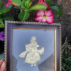 Radha Krishan Pyrite Raw Photo Frame: Love,attraction,financial Growth,success,prosperity,energy,peace,bedroom,temple,office,gifting Decor. Radha Krishan Pyrite Raw Photo Frame: Love,attraction,financial Growth,success,prosperity,energy,peace,bedroom,temple,office,gifting Decor.