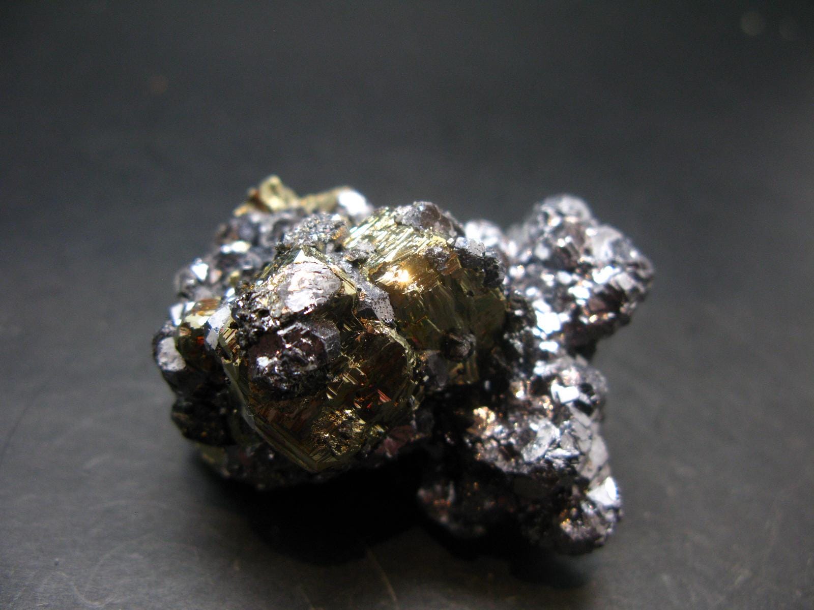 Rare Galena Sphalerite & Pyrite Cluster From Peru - 1.9" - 146.73 Grams