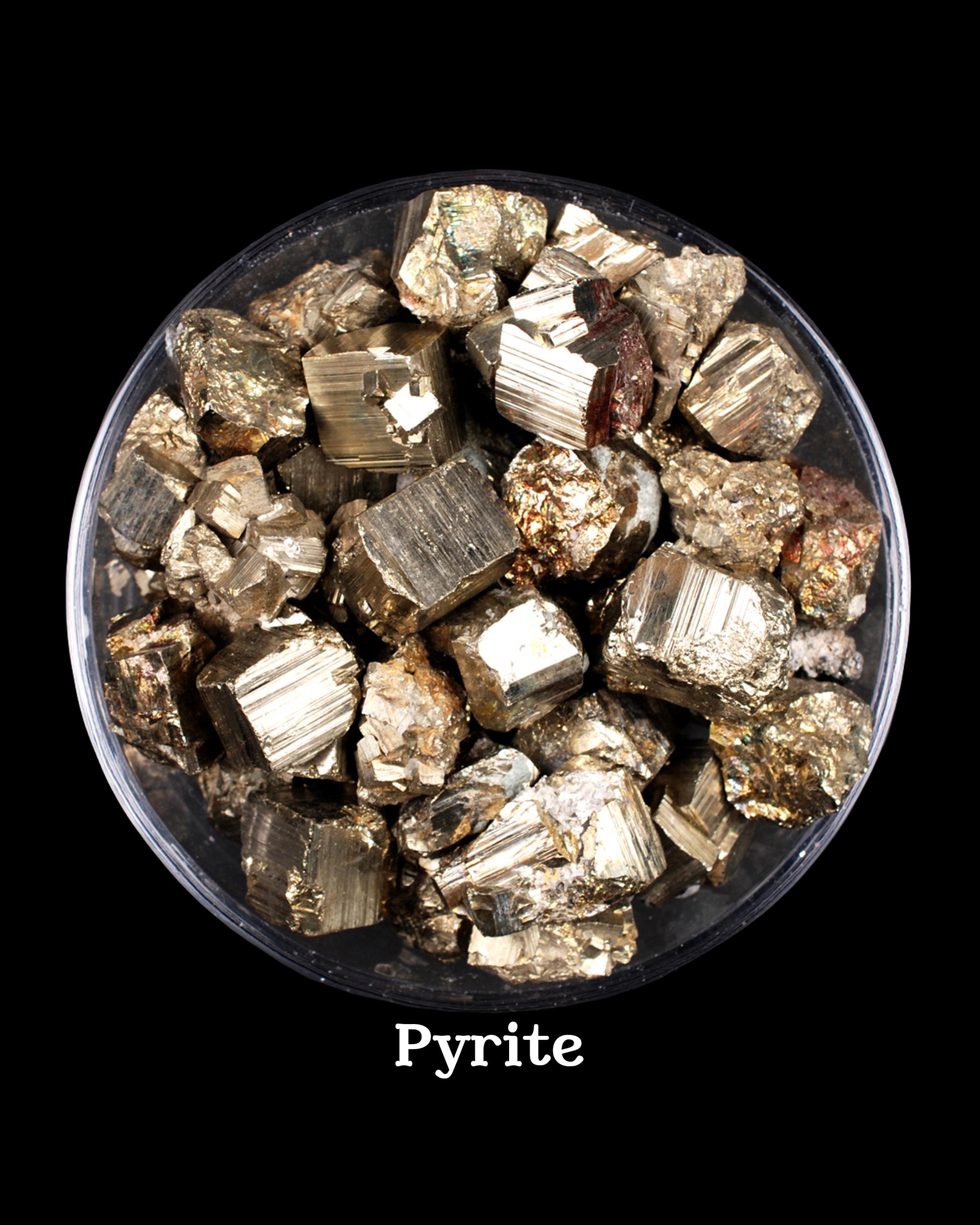 Set Of 10 Raw Pyrite Stones, Wealth Shield And Confidence, Solar Plexus Kit