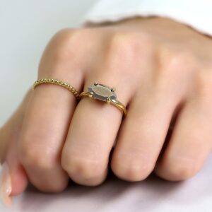 Earth Minded Pyrite Gold Ring · Marquise Stone Ring For Women · 24k Raw Pyrite Ring · Unique Engagement Ring · Gray Iron Pyrite Ring Earth Minded Pyrite Gold Ring · Marquise Stone Ring For Women · 24k Raw Pyrite Ring · Unique Engagement Ring · Gray Iron Pyrite Ring