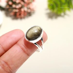 Handmade Natural Pyrite Ring: Sterling Silver Statement Jewelry Handmade Natural Pyrite Ring: Sterling Silver Statement Jewelry