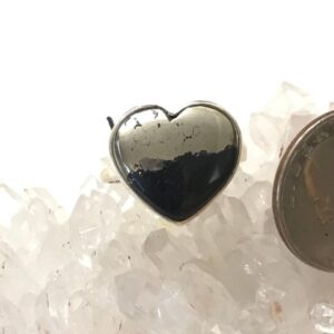 Pyrite/Healer's Gold Heart Ring, Size 10 Pyrite/Healer's Gold Heart Ring, Size 10