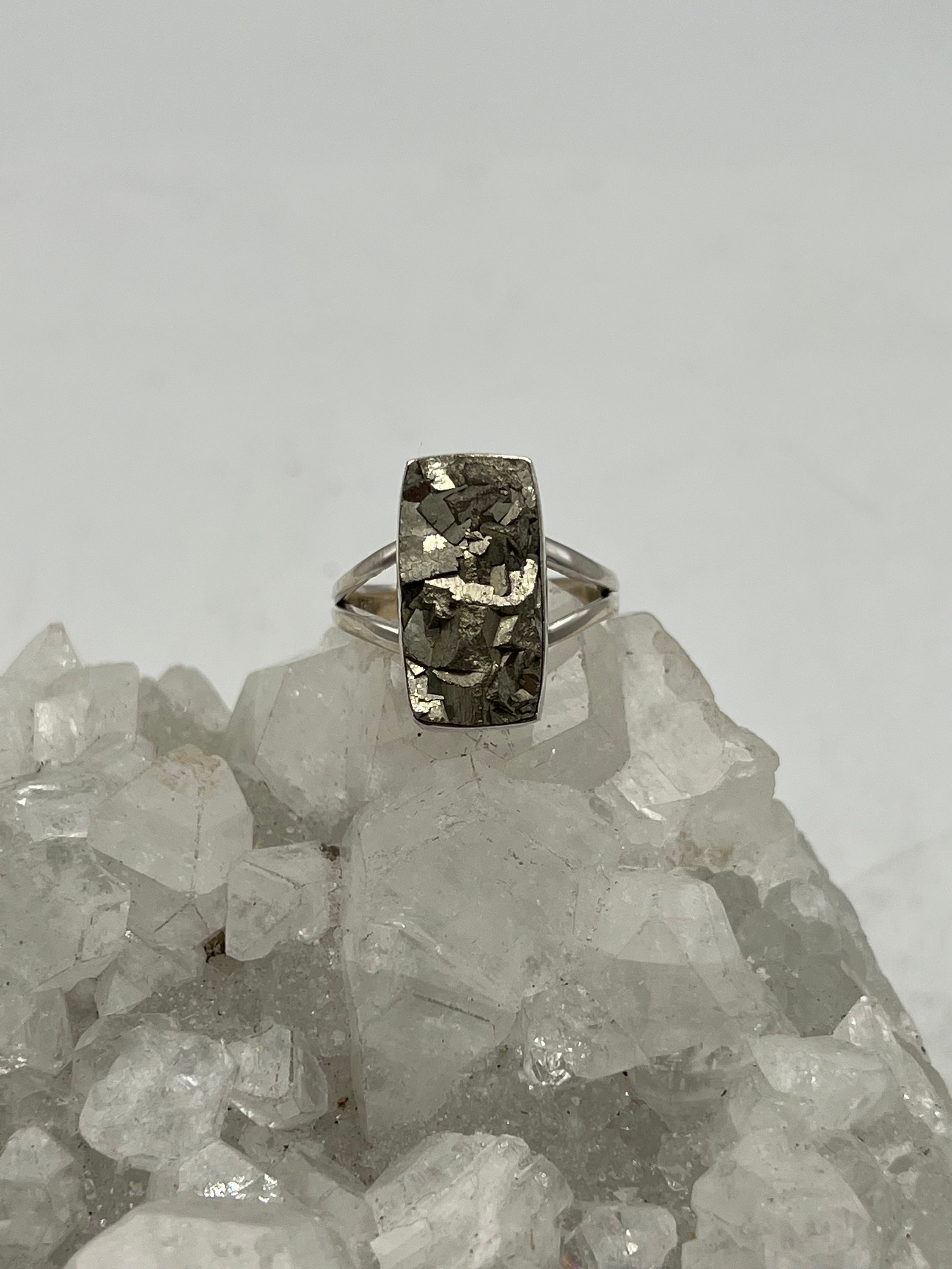 Pyrite Nugget Ring, Size 10