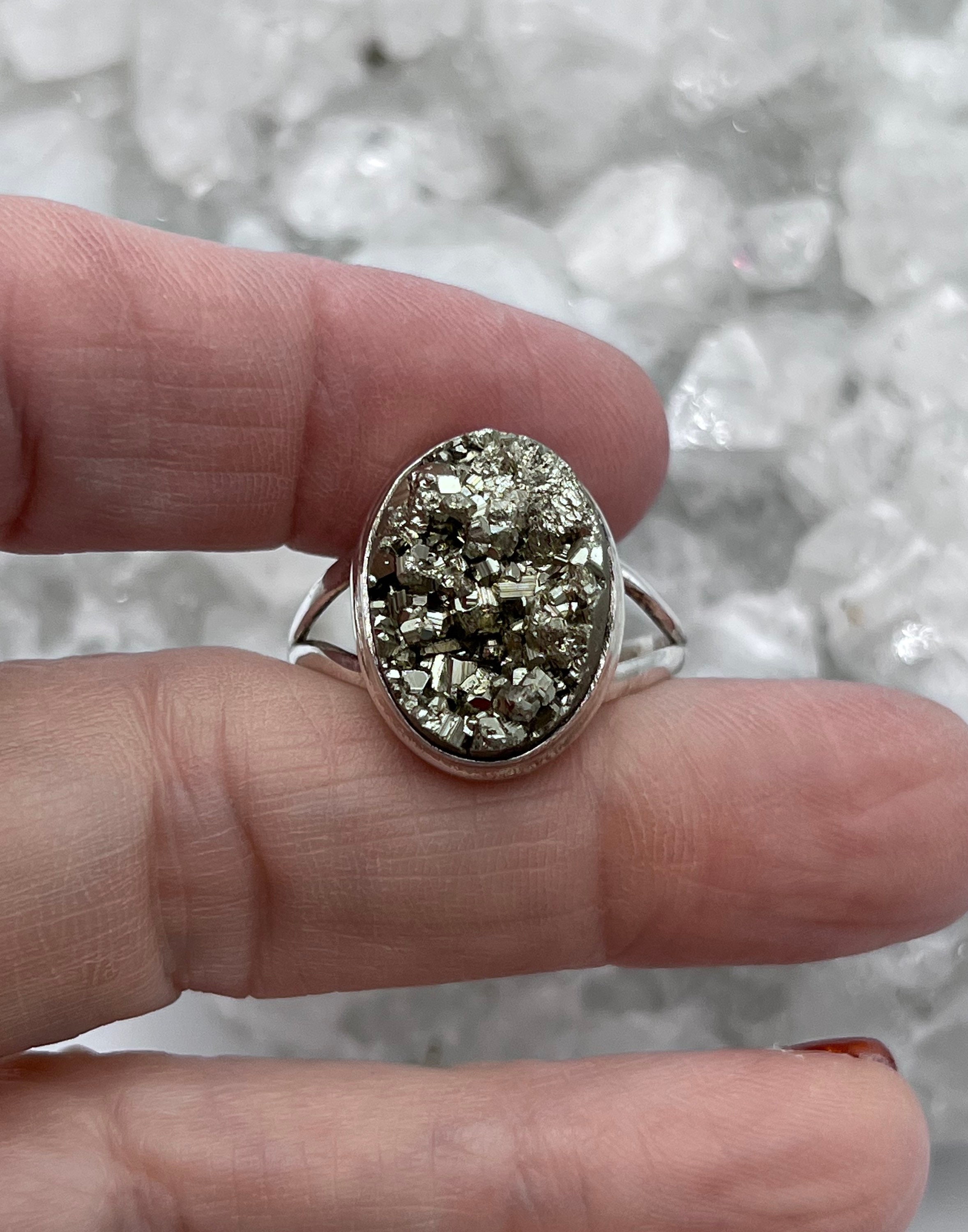 Pyrite Nugget Ring, Size 11