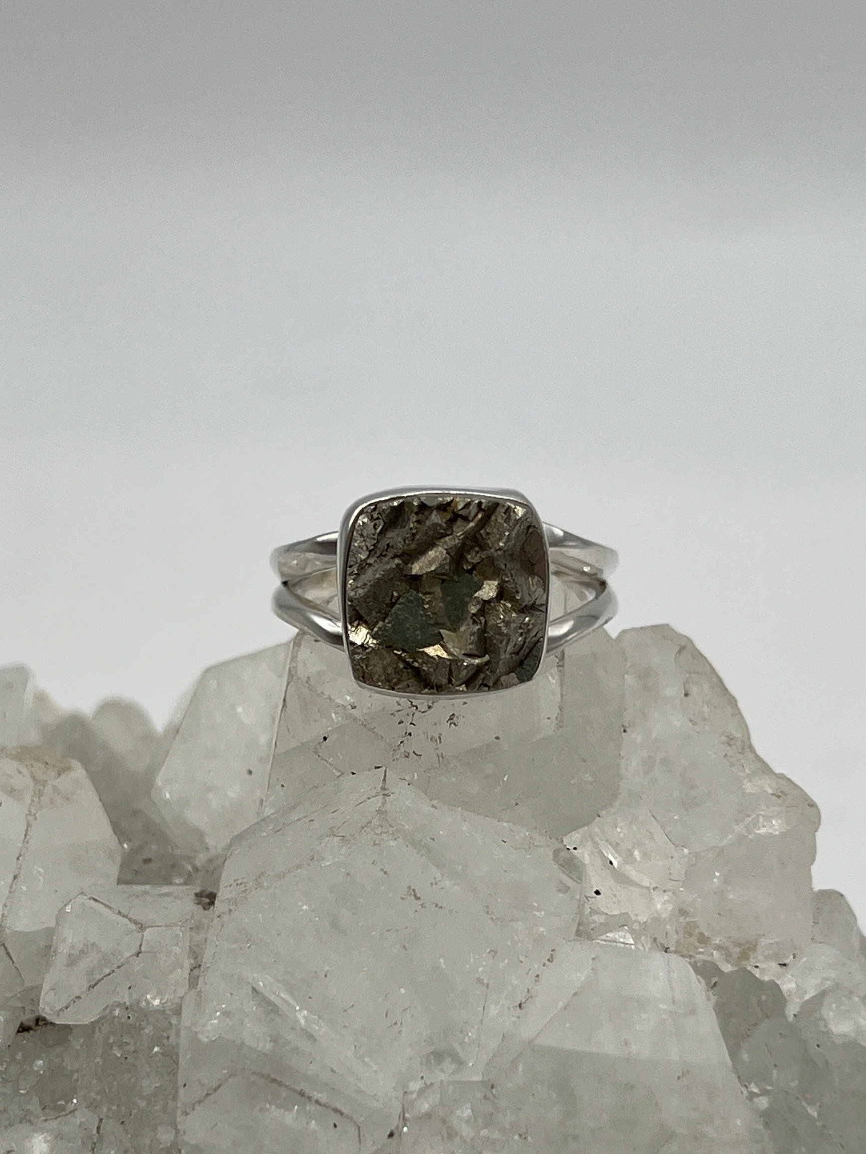 Pyrite Nugget Ring, Size 7