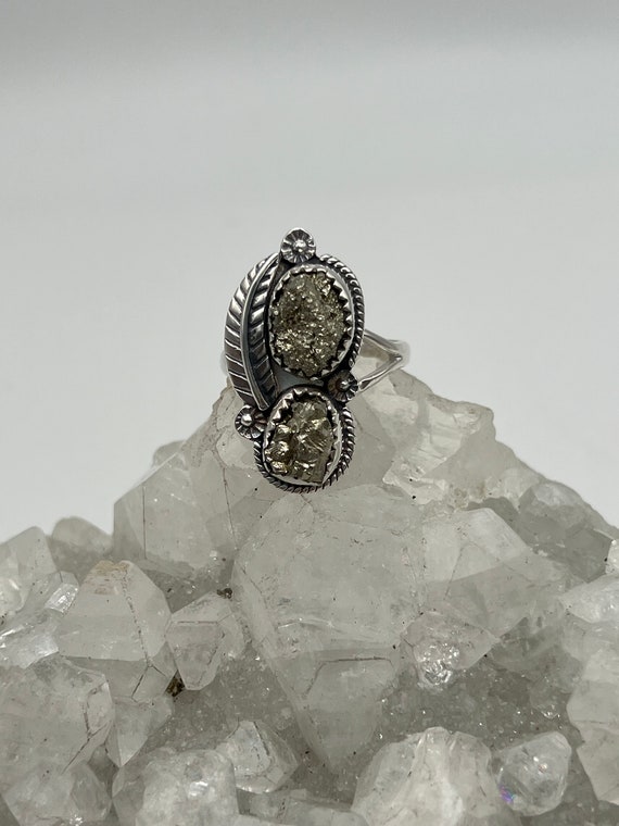 Pyrite Nugget Ring, Size 8 1/2