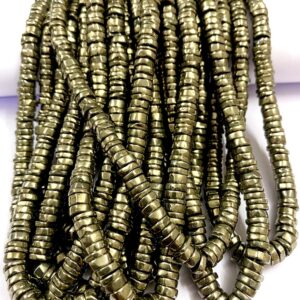 Brass Yellow Pyrite Smooth Flat Rondelle Beads Natural Pyrite Smooth Beads 5mm 6mm Pyrite Gemstone Beads Beautiful Pyrite Smooth Tyre Beads Brass Yellow Pyrite Smooth Flat Rondelle Beads Natural Pyrite Smooth Beads 5mm 6mm Pyrite Gemstone Beads Beautiful Pyrite Smooth Tyre Beads