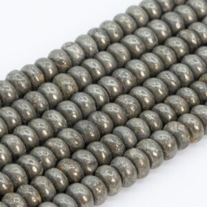 Genuine Natural Copper Pyrite Loose Beads Rondelle Shape 6x3-4mm Genuine Natural Copper Pyrite Loose Beads Rondelle Shape 6x3-4mm