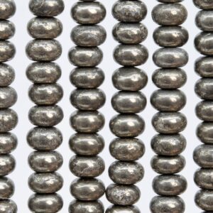 Genuine Natural Copper Pyrite Gemstone Beads 8x5MM Rondelle AAA Quality Loose Beads (102141)