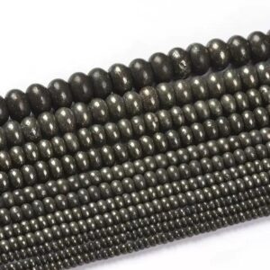 Iron Pyrite Rondelle Spacer Beads,rondelle Iron Pyrite Diy Jewelry Making Beads Accessories,15 Inche One Strand Iron Pyrite Rondelle Spacer Beads,rondelle Iron Pyrite Diy Jewelry Making Beads Accessories,15 Inche One Strand