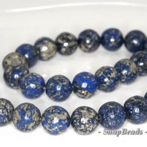 10mm Blue Pyrite Intrusion Gemstone Grade A Round Loose Beads 15.5 Inch Full Strand (90187392-721b) 10mm Blue Pyrite Intrusion Gemstone Grade A Round Loose Beads 15.5 Inch Full Strand (90187392-721b)