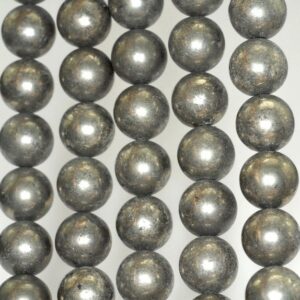 10mm Iron Pyrite Gemstone Round Loose Beads 7.5 Inch Half Strand (90188994-b80) 10mm Iron Pyrite Gemstone Round Loose Beads 7.5 Inch Half Strand (90188994-b80)