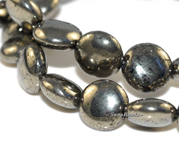 10mm Iron Pyrite Gemstones, Round Circle Button, 10mm Loose Beads 15.5inch Full Strand (90107051-409) 10mm Iron Pyrite Gemstones, Round Circle Button, 10mm Loose Beads 15.5inch Full Strand (90107051-409)