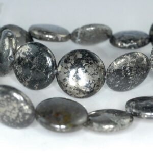 18mm Iron Pyrite Gemstone Grade B Flat Round Circle Loose Beads 15.5 Inch Full Strand Lot 1,2,6 (90185930-853) 18mm Iron Pyrite Gemstone Grade B Flat Round Circle Loose Beads 15.5 Inch Full Strand Lot 1,2,6 (90185930-853)