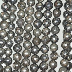 6mm Iron Pyrite Intrusion Gemstone Round 6mm Loose Beads 15.5 Inch Full Strand (90187841-421) 6mm Iron Pyrite Intrusion Gemstone Round 6mm Loose Beads 15.5 Inch Full Strand (90187841-421)