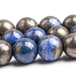 8mm Blue Pyrite Beads Grade Aaa Gemstone Round Loose Beads 15.5" / 7.5" Bulk Lot Options (104589) 8mm Blue Pyrite Beads Grade Aaa Gemstone Round Loose Beads 15.5" / 7.5" Bulk Lot Options (104589)