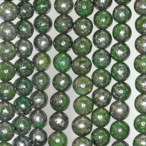 8mm Green Pyrite Intrusion Gemstone Grade Aa Round Loose Beads 15.5 Inch Full Strand (90187287-724b) 8mm Green Pyrite Intrusion Gemstone Grade Aa Round Loose Beads 15.5 Inch Full Strand (90187287-724b)