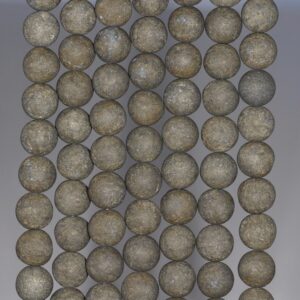 8mm Matte Pyrite Gemstones Round 8mm Loose Beads 7.5 Inch Half Strand (80000653-279) 8mm Matte Pyrite Gemstones Round 8mm Loose Beads 7.5 Inch Half Strand (80000653-279)
